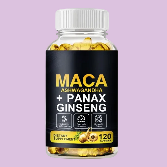 Natural Maca Root Capsules with Ashwagandha