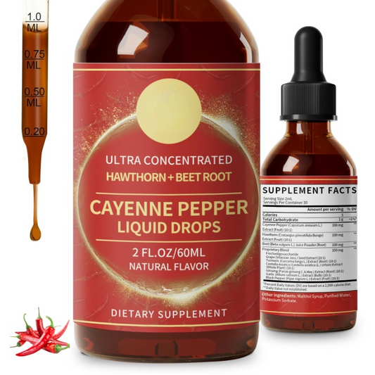 Organic Cayenne Pepper 7-in-1 Complex Drops