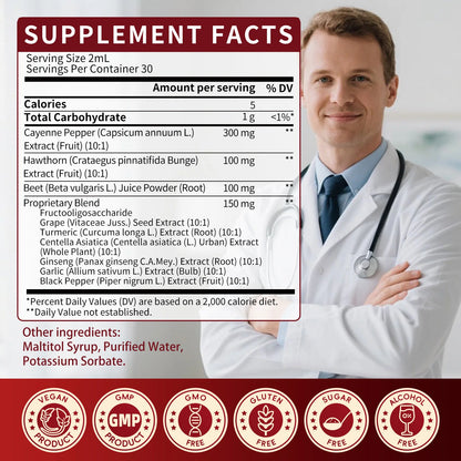 Organic Cayenne Pepper 7-in-1 Complex Drops