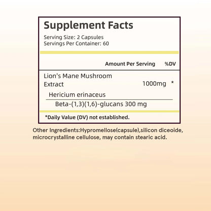 Lion’s Mane Mushroom Capsules