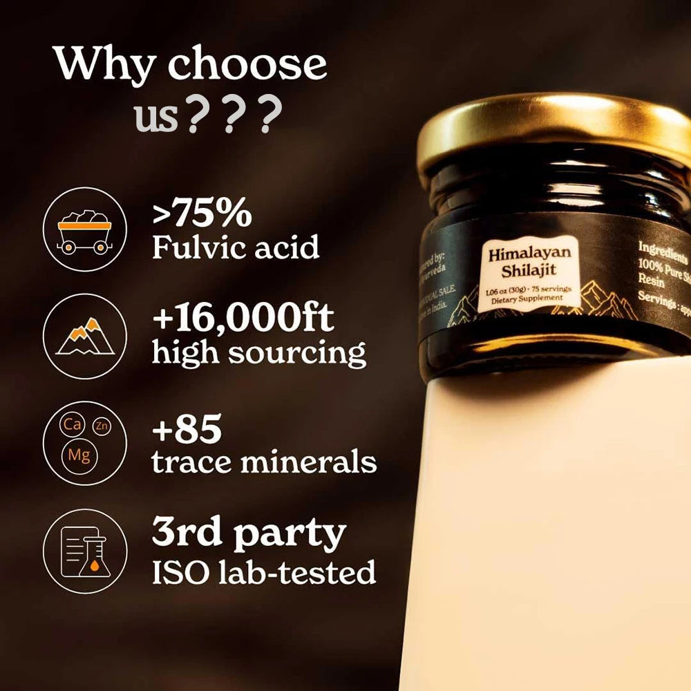 Pure Himalayan Shilajit Soft Resin