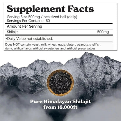 Pure Himalayan Shilajit Soft Resin